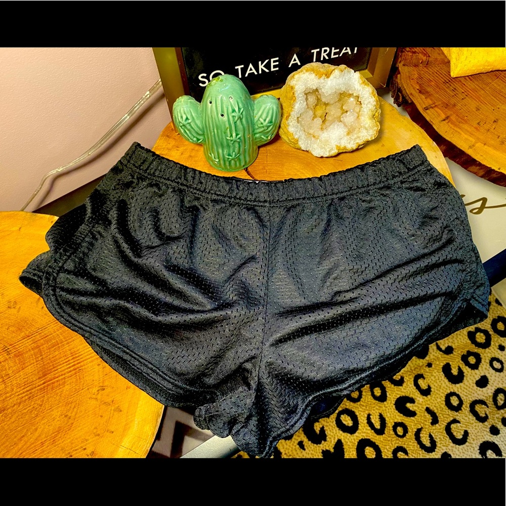 Black Teeny Tiny mesh soffe shorts